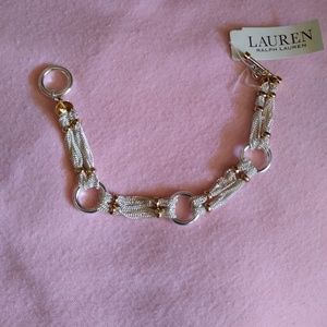 Lauren Ralph Lauren Two-Tone Multi-Row Toggle Brac